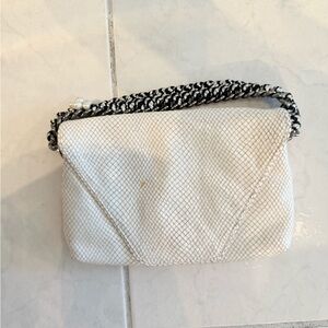 Elegant White Chain Bag Purse Henry Bendel